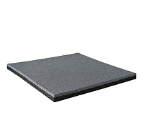 резиновая плитка 500х500х16 мм, двухслойная, серая